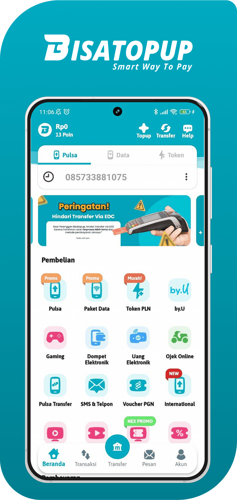 Bisatopup App